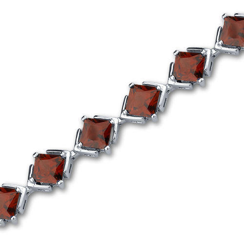 Granatarmband aus Silber 10107