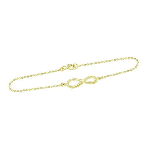 Goldenes Modearmband mit Unendlichkeitszeichen Infinity