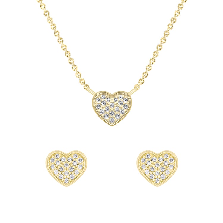 Goldene Kollektion mit Diamanten Kaia 140312