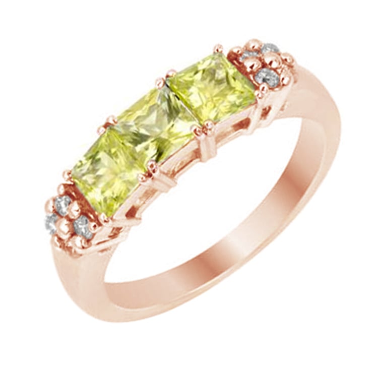 Ring mit gelben Saphiren und Diamanten Nipuna 83811