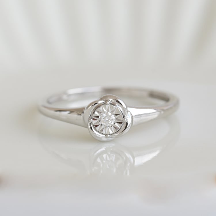 Ring mit einem Diamanten im Solitär-Stil Catello 85949