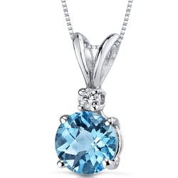 Goldanhänger mit Topas und Diamanten Emolyna