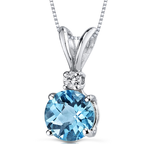 Goldanhänger mit Topas und Diamanten Emolyna