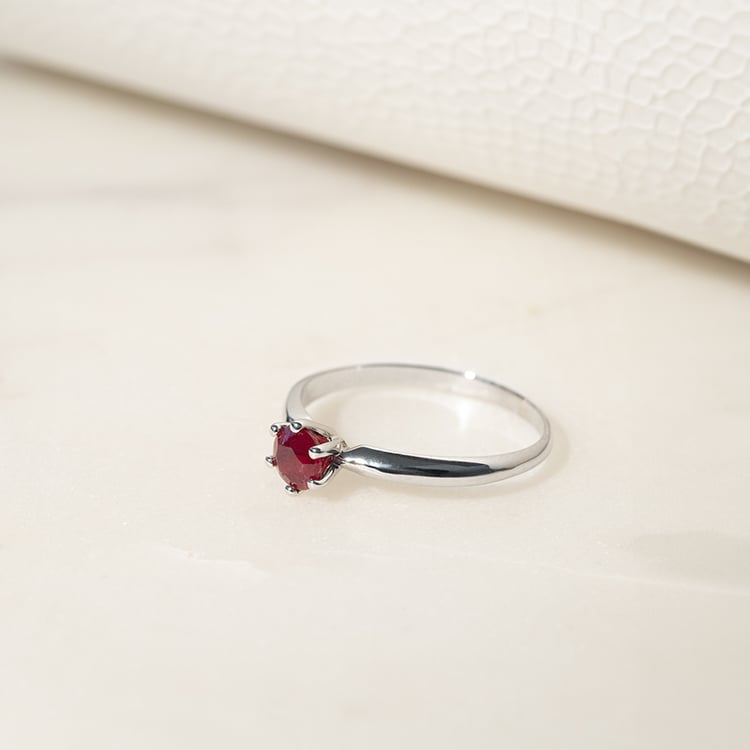 Verlobungsring in Gold mit Rubin Mala 134923