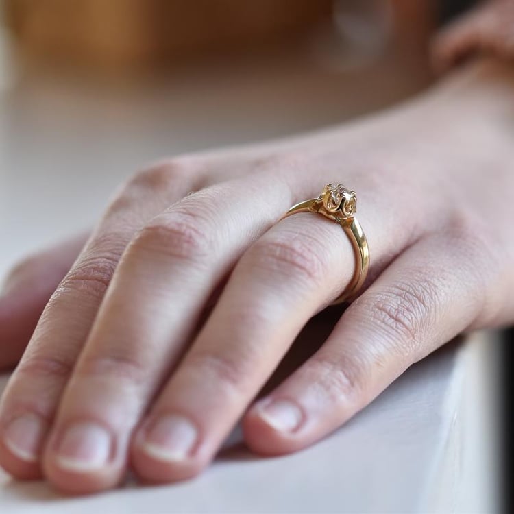 Verlobungsring mit Lab Grown Diamant Vani 74010