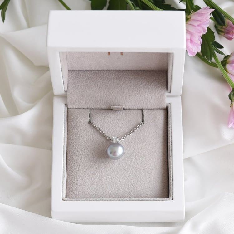 Anhänger mit grauer Perle und Zirkonia Avanti 83457