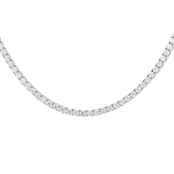 Goldenes Tennis Halskette mit Lab Grown Diamanten Gibson