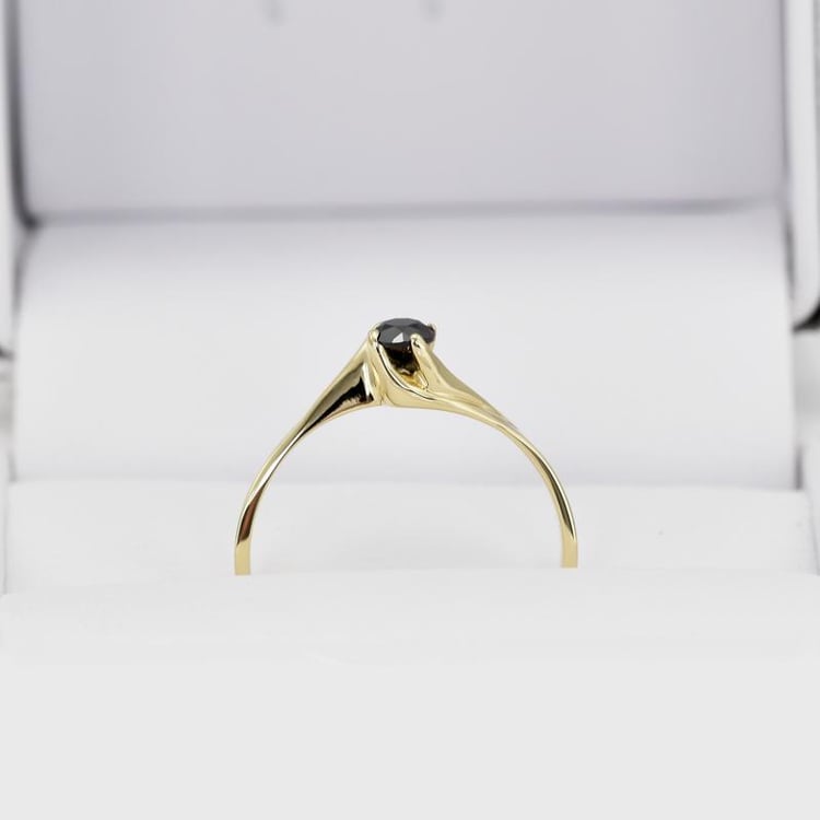 Ring mit Diamanten aus Gold 14355
