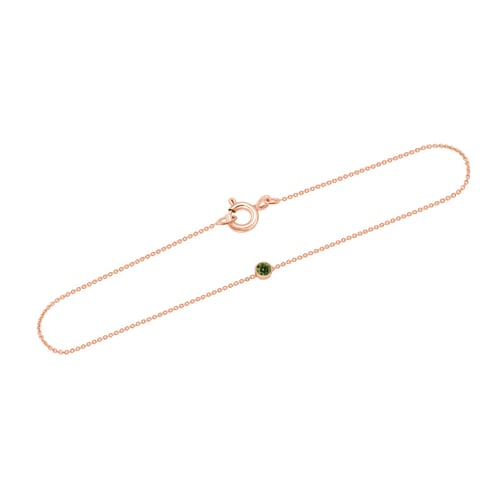 Goldenes Armband mit grünem Diamant Bonato