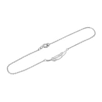 Modisches silbernes Armband Feather