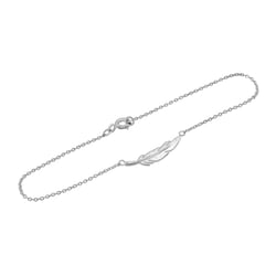 Modisches silbernes Armband Feather