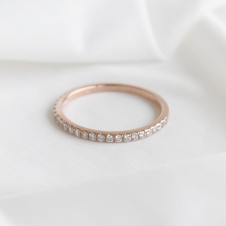 Memoryring aus Roségold mit Diamanten Jemma 92378