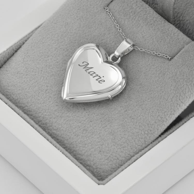 Goldmedaillon in Herzform mit Wunschgravur Miossa 62101