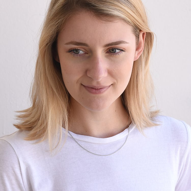 Platin Ankerkette 45 cm mit der Breite 1 mm 68351