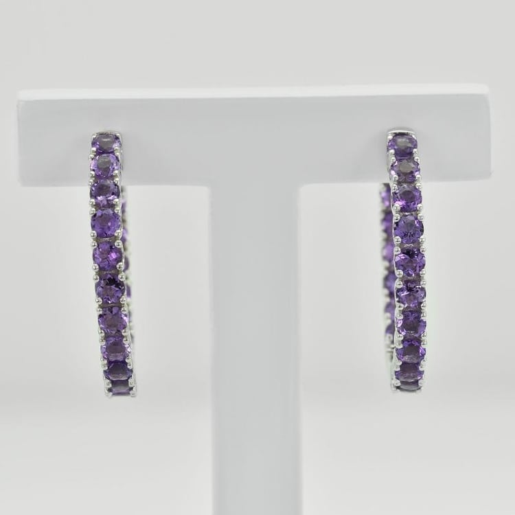 Amethyst Ohrringe in SIlber 35737