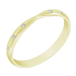 Minimalistischer Eternity-Ring mit 1mm Diamanten Toskani