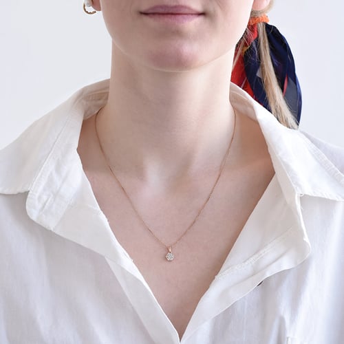Anhänger in Hexagonform mit Lab Grown Diamanten Aliki