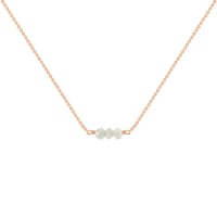 Goldener Choker mit Diamanten-Perlen Xanadie