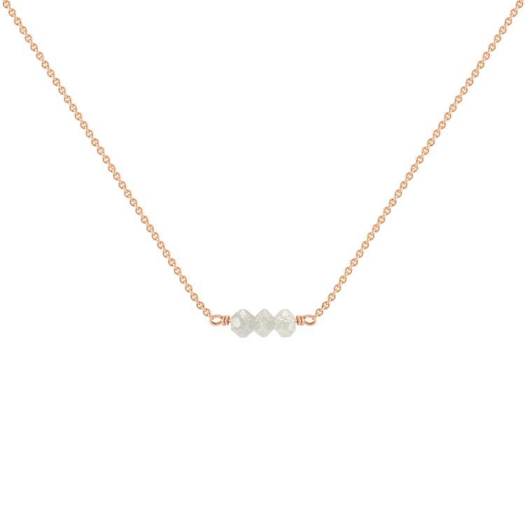 Goldener Choker mit Diamanten-Perlen Xanadie