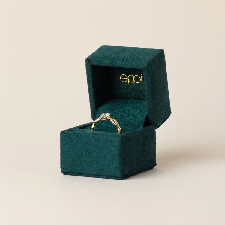 Scheidungsring mit seitlichen Diamanten und Diamant 165122