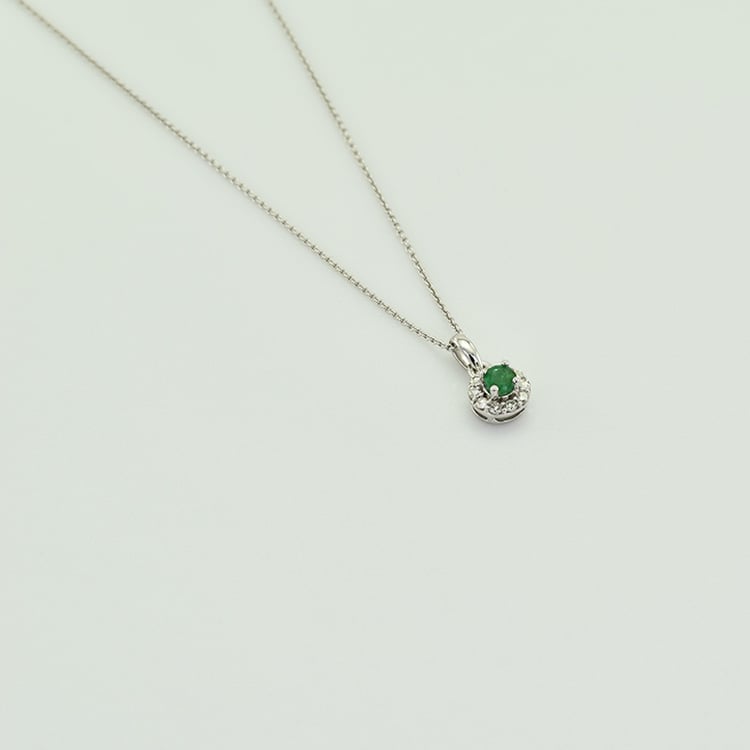 Schmuckset mit Smaragden und Diamanten aus Gold Kimber 41700