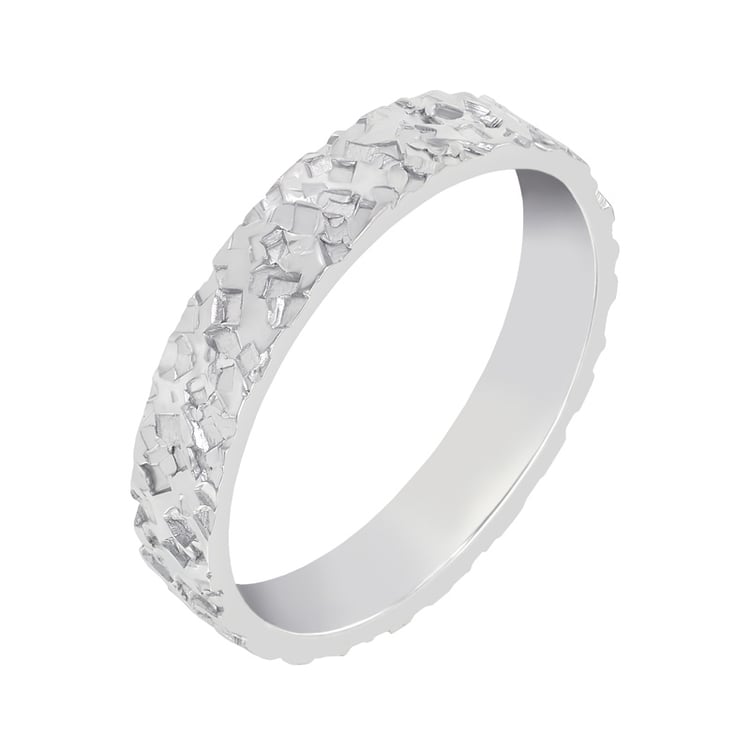 Damenring mit Relief 37743