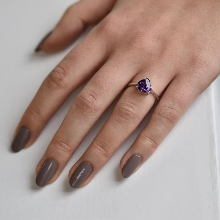 Amethystherz im Goldring Perry 38668