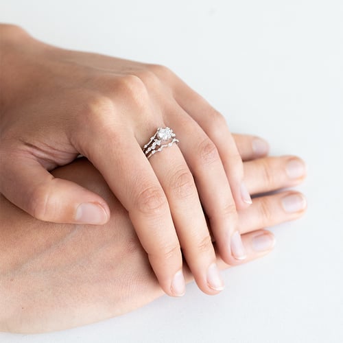Ringset mit Diamanten nach Wahl Carina