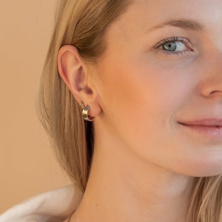 Silberne Ringohrringe Padma 99134