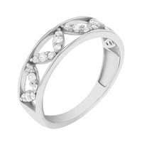 Atypischer Eternity-Ring mit Diamanten Borys