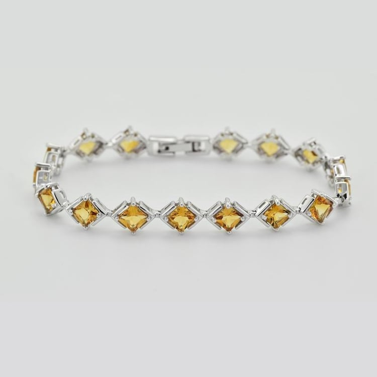 Armband in Silber mit Zitrinen 27120