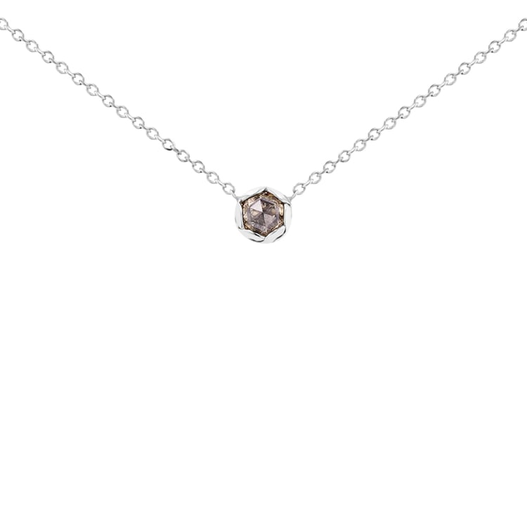 Minimalistische Kette mit einem Salt and Pepper Diamanten Ameera 99826