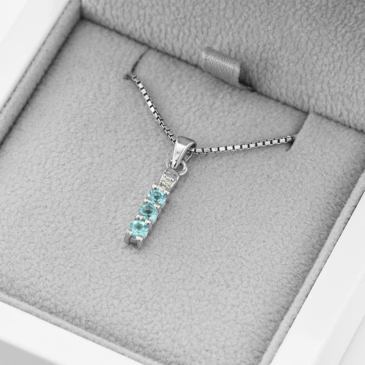 Halskette mit Apatit 48968