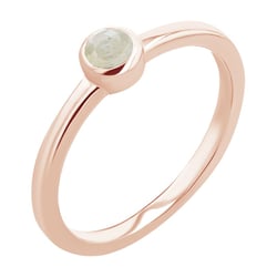 Minimalistischer Ring mit einem Salt and Pepper Diamanten Emilien