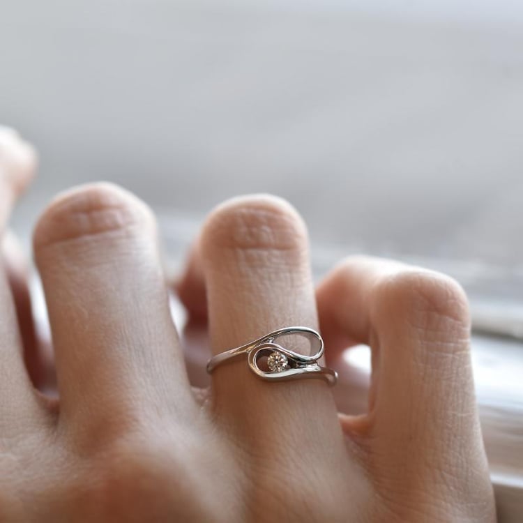 Diamantring aus Gold 28529