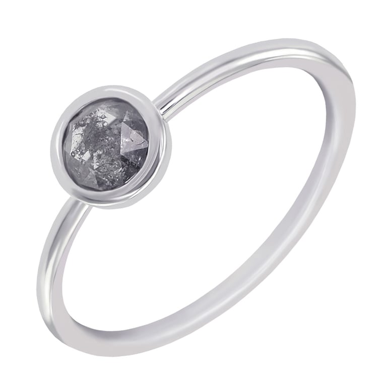 Ring mit Salt and Pepper Diamant Fermie