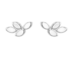 Goldene Ohrstecker mit Blättern Sintia