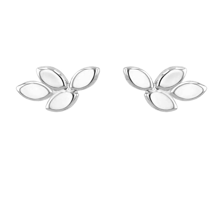 Goldene Ohrstecker mit Blättern Sintia