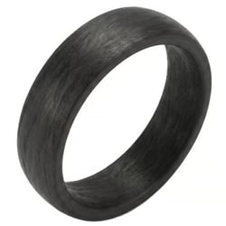 Leicht abgerundeter Ring für Herren aus Carbon Max