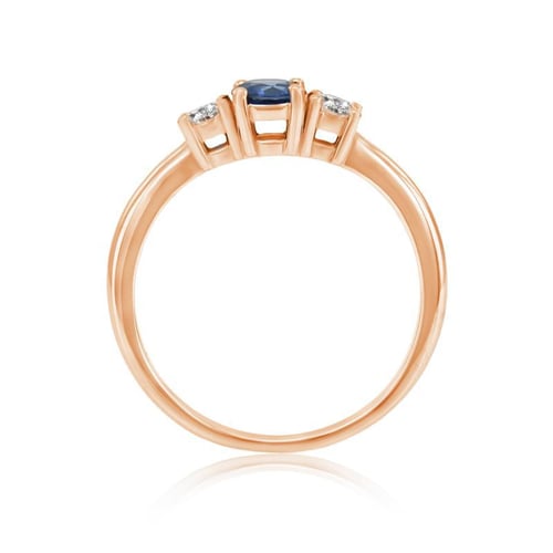 Wunderschöner Verlobungsring mit Saphir und Diamanten Manish