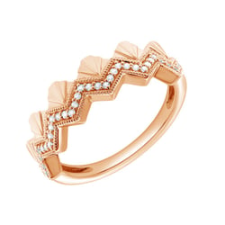 Moderner Goldring mit Lab Grown Diamanten Peder