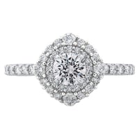 Doppelter Halo-Verlobungsring mit 0.52ct IGI-zertifiziertem Lab Grown Diamant Belen