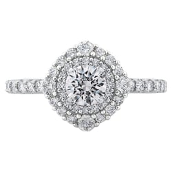 Doppelter Halo-Verlobungsring mit 0.52ct IGI-zertifiziertem Lab Grown Diamant Belen