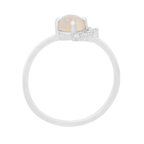 Goldener Ring mit Opal und Diamanten Ammiel