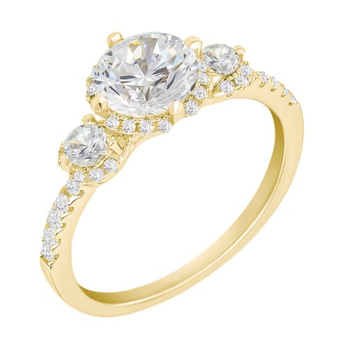 Verlobungsring mit Lab Grown Diamanten Wirk