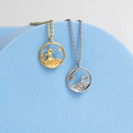 Geschnitzte Anhänger mit Fuchs Kleiner Prinz