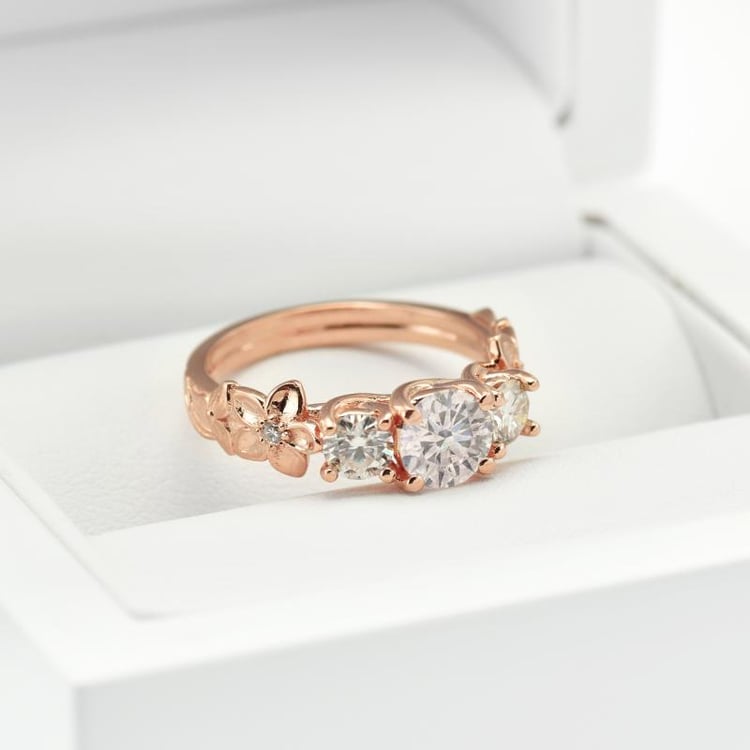 Rosegold Verlobungsring mit DIamanten in Eppi-Geschenkbox 22744