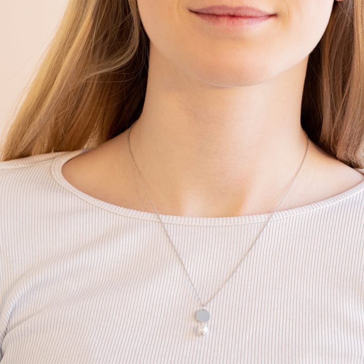 Perlenanhänger mit Gravur Hilda 100986