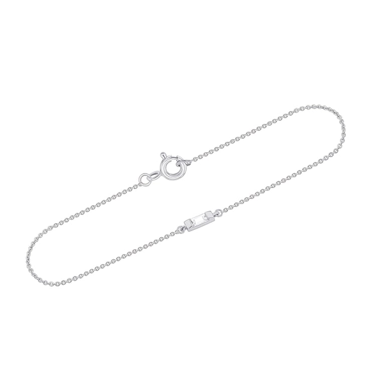 Minimalistisches Armband mit weißem Saphir Serafina 89072