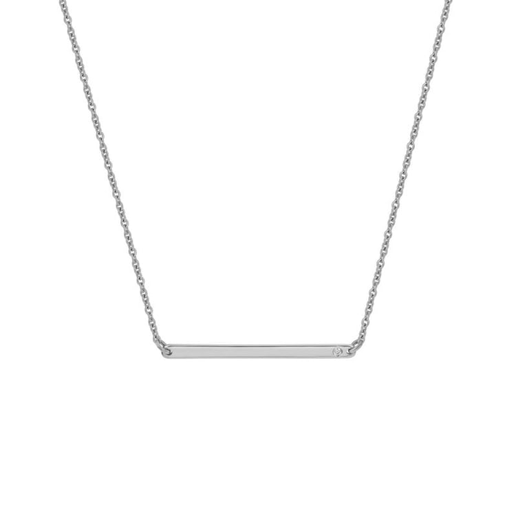 Zarter Anhänger aus Platin mit Diamant Dayna